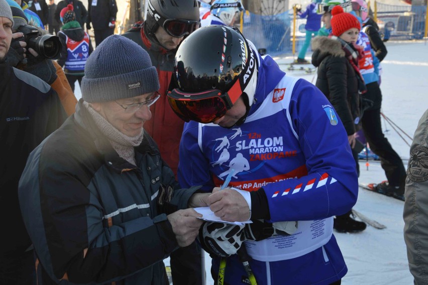 Zakopane. Prezydent Duda szusował na Polanie Szymoszkowej [ZDJĘCIA]