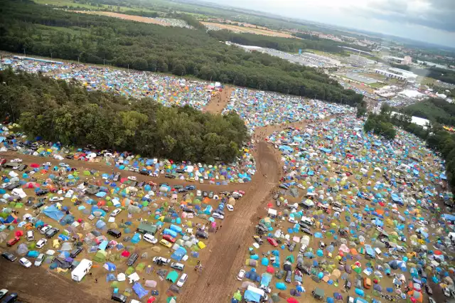 Przystanek Woodstock 2016 z lotu ptaka robi wielkie wrażenie.