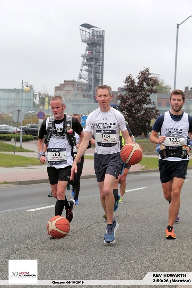 Kevin Howarth na trasie Silesia Marathon 2019.