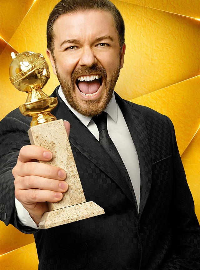 Ceremonię poprowadzi w tym roku kontrowersyjny komik Ricky Gervais. media-press.tv