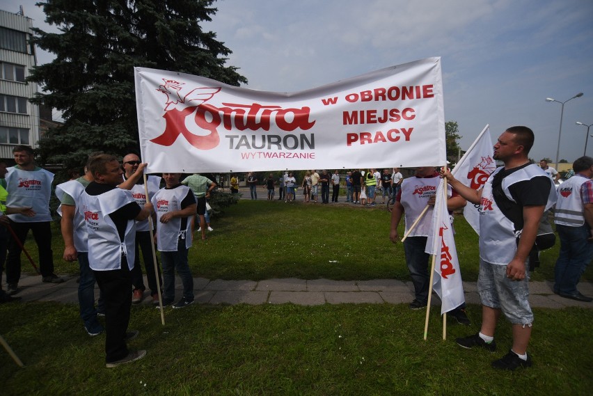 Protest przeciwko sprzedaży kopalni Makoszowy Zabrze