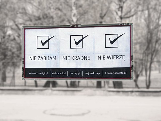 Podobny billboard stanie w tuż przy dworcu PKS. Sfinansowało go kilkanaście osób związanych z naszym regionie. Podobne stoją już w Lublinie i Krakowie.