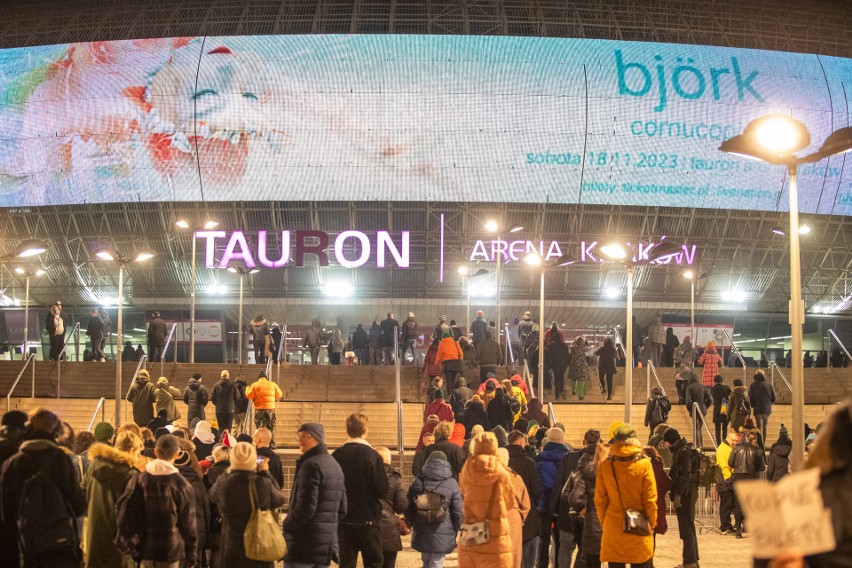 Niezwykły koncert Björk w Krakowie. Fani islandzkiej artystki tłumnie przybyli do Tauron Areny Kraków