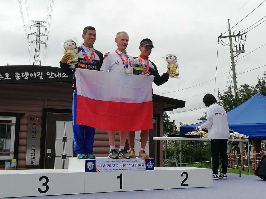 W biegu Cross Country Andrzej Szpunar z Rzeszowa został mistrzem świata strażaków w kat.wiekowej 35-45 lat