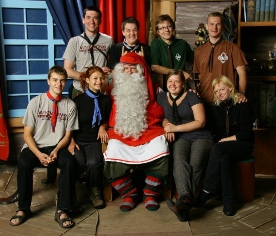 W Rovaniemi w Finlandii harcerze spotkali elfy i św. Mikołaja.