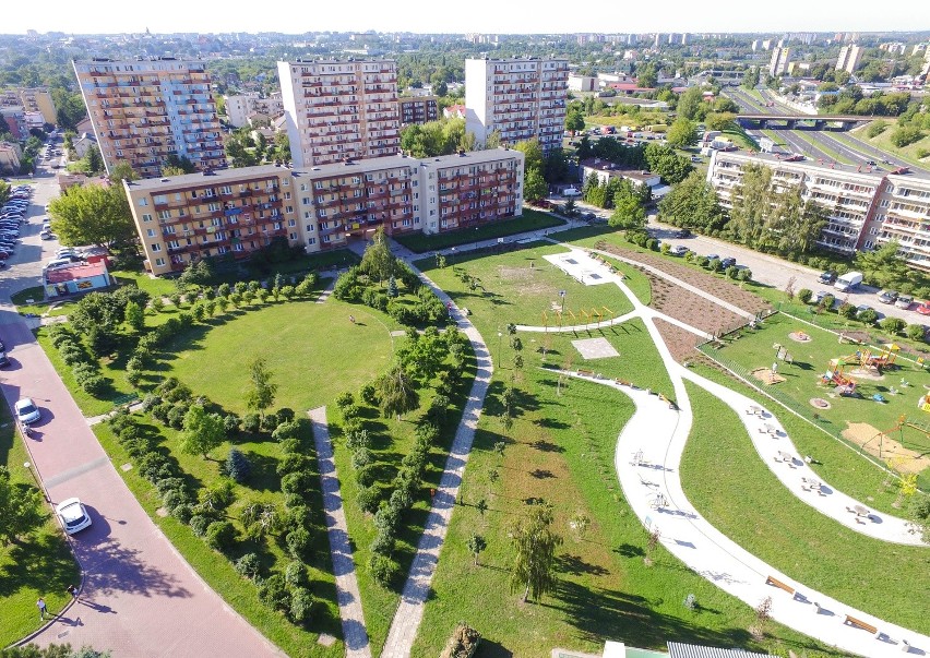 Lubelskie Bronowice na zdjęciu z drona