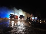 Długa Wieś: Nocny pożar tartaku koło Turku [ZDJĘCIA]          