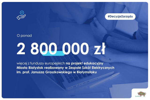 Edukacyjny projekt Miasta Białystok ze zwiększonym dofinansowaniem