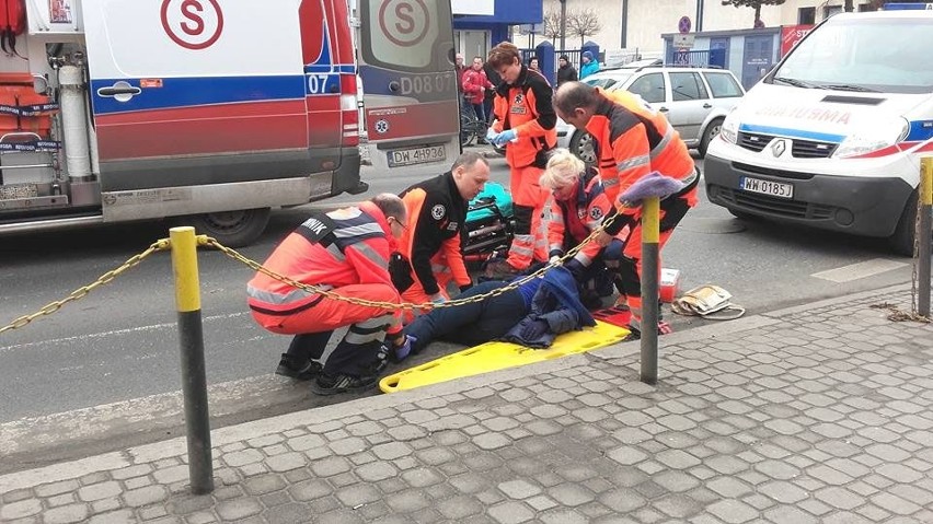 Potrącenie pieszej na ul. Braniborskiej