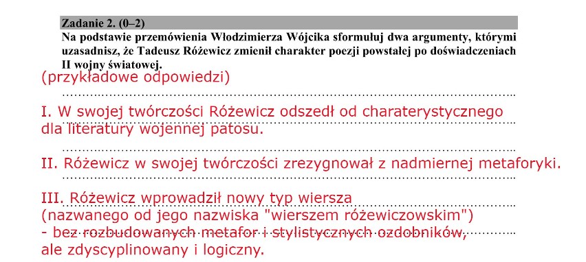 MATURA 2018 POLSKI: ODPOWIEDZI NA PYTANIA. ROZWIĄZANE...