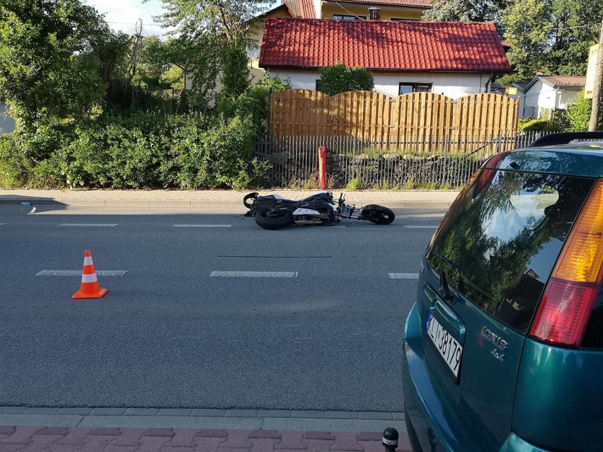 Wypadek w Limanowej na DK 28. Zginęła pasażerka motocykla [AKTUALIZACJA]