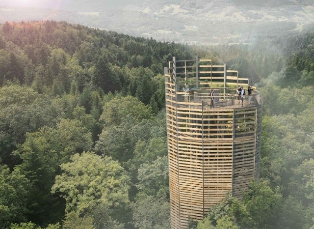 Wieża widokowa w Dominikowicach ma mieć 32 metry wysokości, stanie na Łysuli (551 m.n.p.m.), platforma widokowa ma zostać zamontowana na wysokości 28 metrów