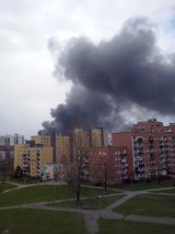 Pożar w Będzinie: pożar pralni przy Kościuszki ugaszony po 7 godzinach [NOWE ZDJĘCIA, NOWE WIDEO]