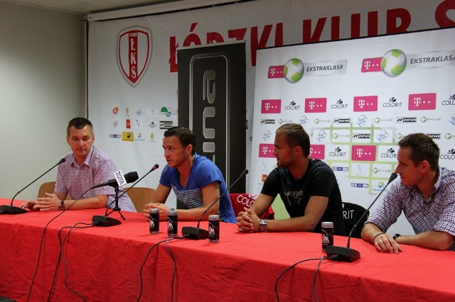 Robert Szczot (od lewej), Antoni Łukasiewicz i Paweł Golański mają sprawić, że ŁKS zacznie wreszcie zdobywać punkty
