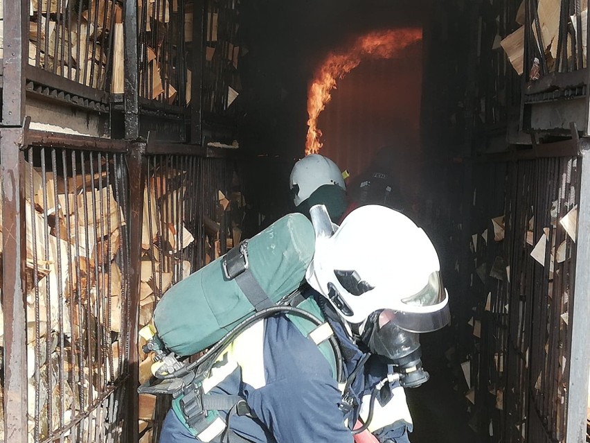 Pożar w miejscowości Kołacz koło Połczyna Zdrój doszło do...