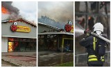 Duży pożar Biedronki przy ulicy Wolności w Słupsku. Z ogniem walczyło 68 strażaków [ZDJĘCIA, WIDEO]