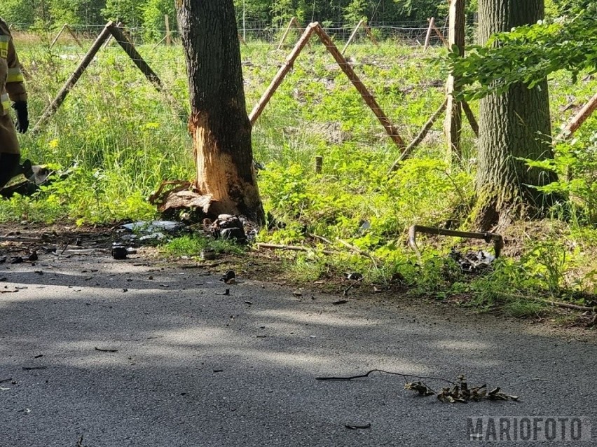 Niedziela, 10.07. Osobowy opel uderzył w drzewo na trasie...