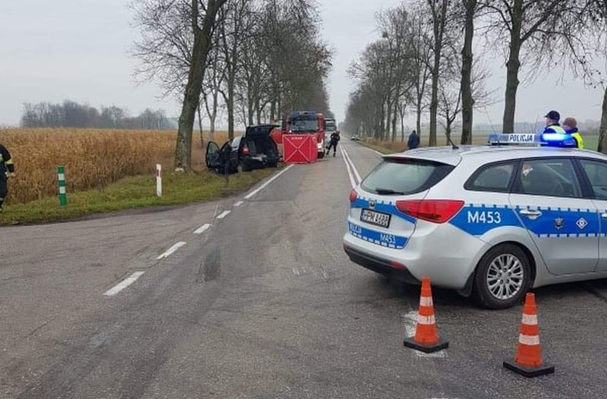 Śmiertelny wypadek w miejscowości Nowoberezowo. Dachowanie...