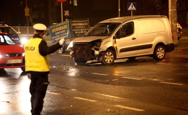 Wypadek na ul. Dąbrowskiego 