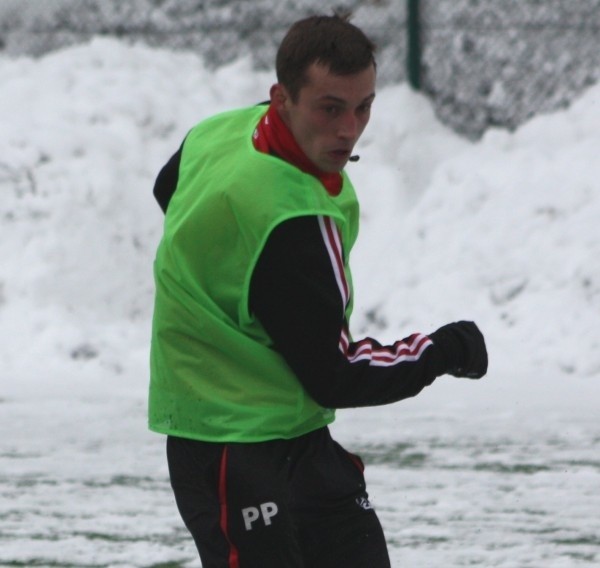 Patryk Pabiniak zdobył w meczu z Pogonią Oleśnica trzecią bramkę dla Startu.
