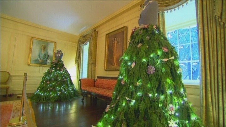 Świąteczne choinki w Białym Domu...