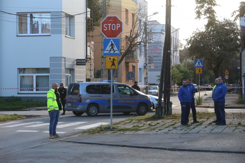 Ładunki wybuchowe w Sosnowcu - droga została zamknieta....