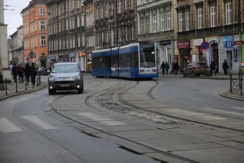 Okazało się, że torowisko tramwajowe w ul. Krakowskiej...