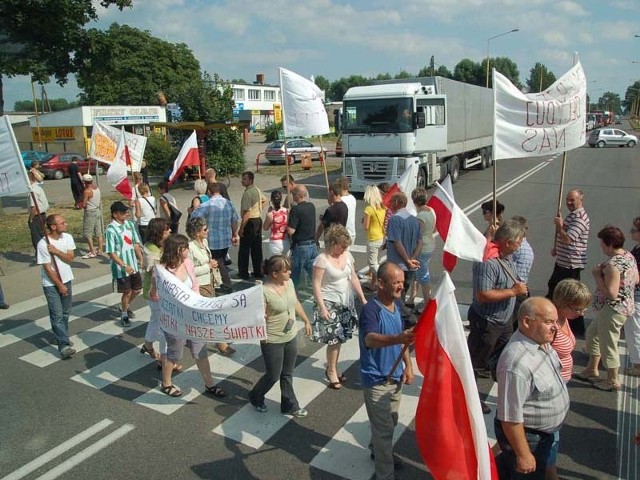 Blokady na obwodnicy w Szczecinku przetestowano 2 lata temu, gdy grupa mieszkańców gminy wiejskiej protestowała przeciwko przyłączeniu do miasta Trzesieki i Świątek.