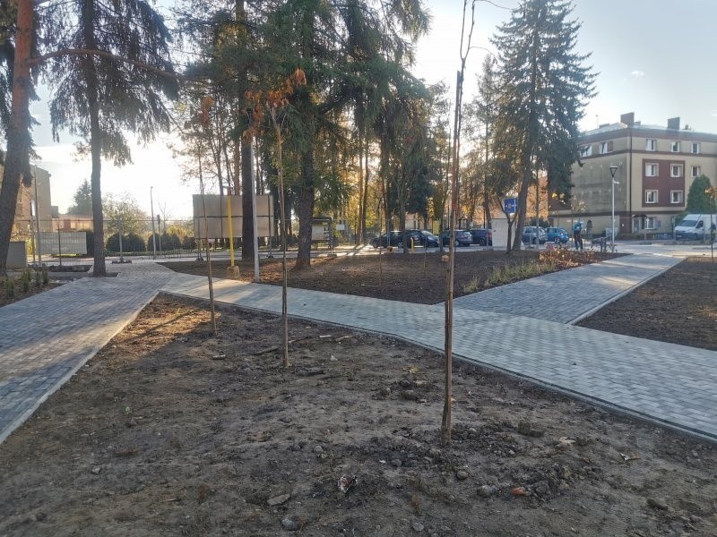 Budowa atrakcyjnego parku w centrum Kłaja jest wreszcie...