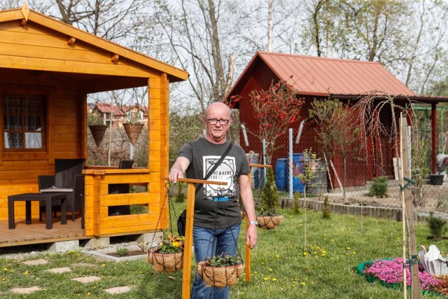 Na zdjęciu Roman Dziobak, prezes zarządu ogrodów "Zdrowie".