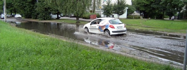 Tak wyglądała po ulewie jedna z białostockich ulic