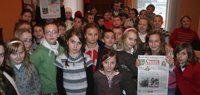 Naszą gorzowską redakcję odwiedziła grupa ponad 40 uczniów