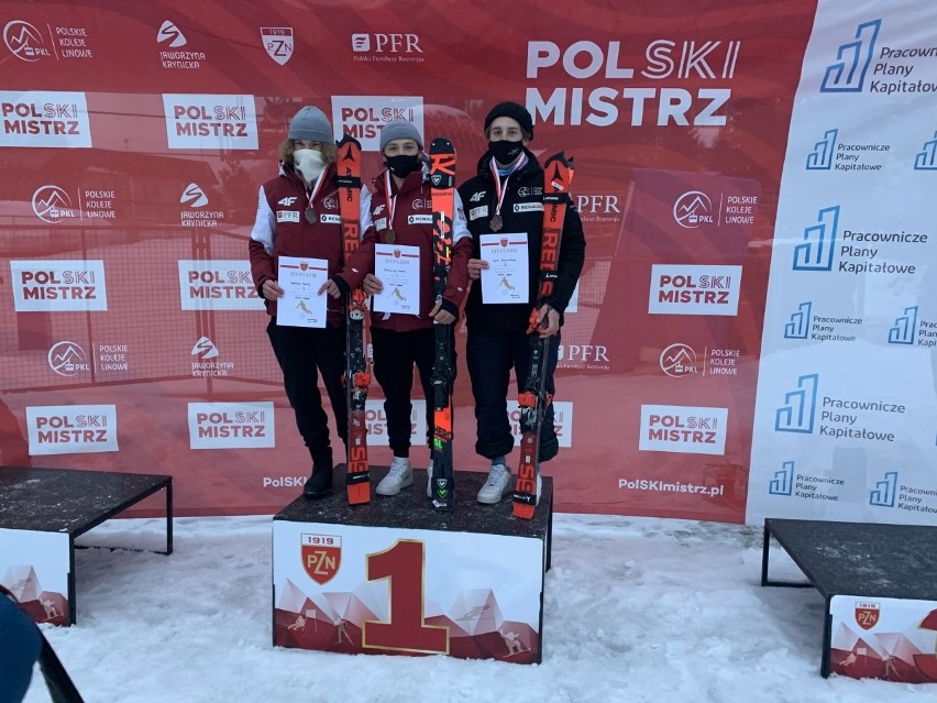 Kielczanin Bartosz Szkoła z medalami Mistrzostw Polski Seniorów i Juniorów w narciarstwie alpejskim w Szczawnicy [ZDJĘCIA]