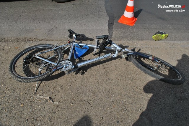 Rowerzysta potrącony przez bmw w Radzionkowie. Kierowca miał blisko 2,5 promila.