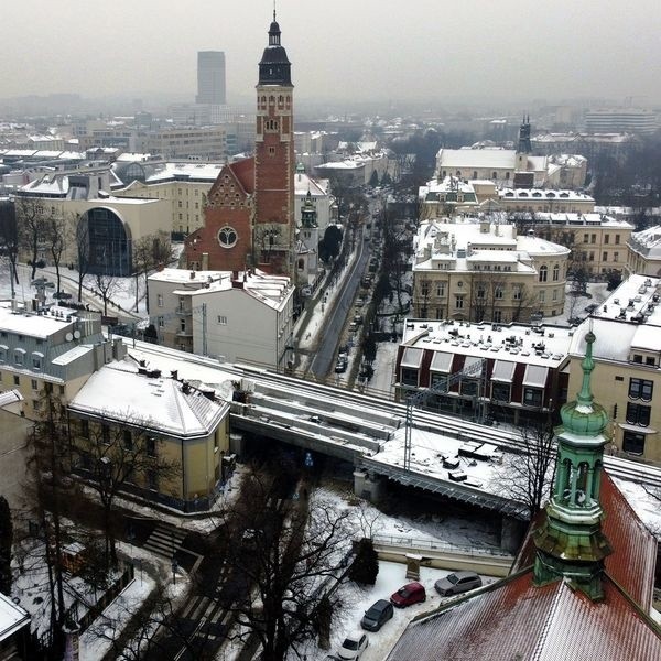 Kraków. Postępują prace przy budowie przystanku kolejowego na Grzegórzkach [ZDJĘCIA]