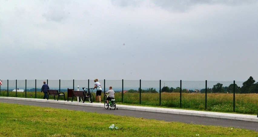 Pętla rowerowa wokół bielskiego lotniska liczy 3 kilometry...