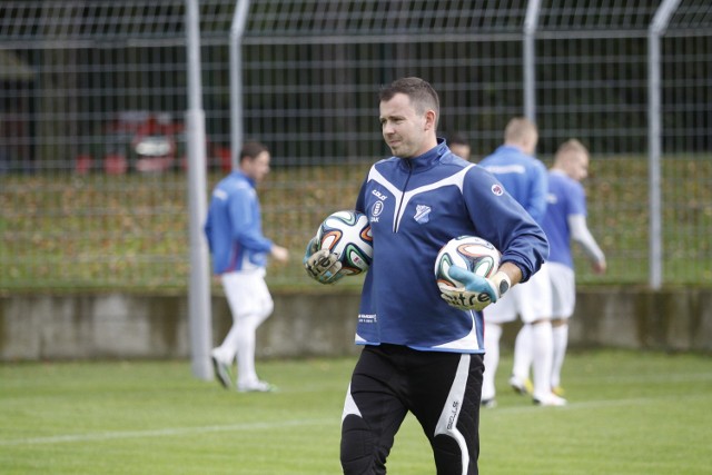 Grzegorz Świtała, były bramkarz OKS-u Olesno został jego trenerem.