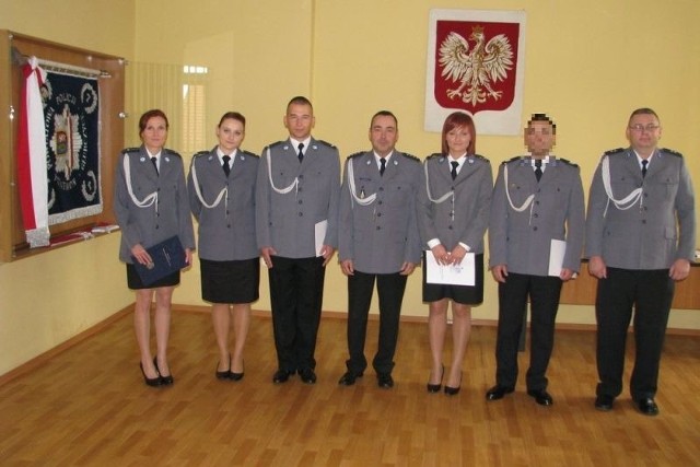 Uroczystość w Komendzie Powiatowej Policji w Głubczycach.