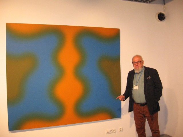 - Ten obraz Wojciech Fangor pokazywał w galerii Muzeum Guggenheima w Nowym Jorku - mówi Zbigniew Belowski.