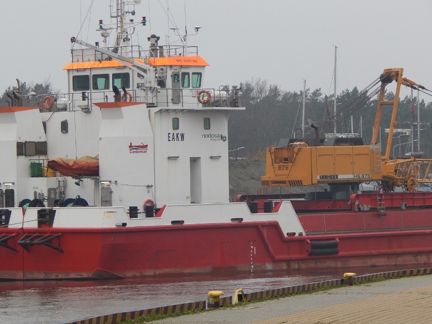 Pogłębianie usteckiego portu