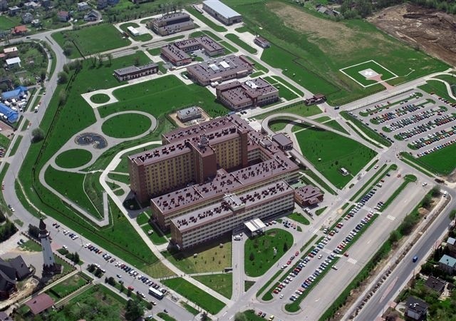Szpital Wojewódzki z lotu ptaka. To największa placówka medyczna na Podbeskidziu