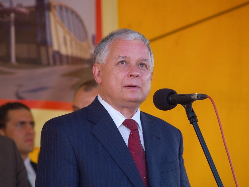 Prezydent Kaczyński w Świdwinie