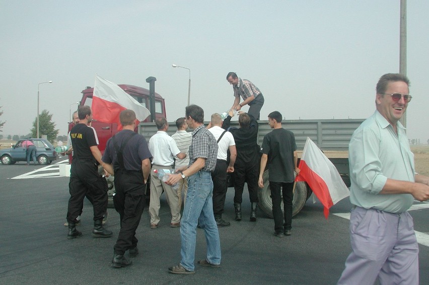 Uczestnicy blokady ządali rozmów z przedstawicielami wladz.