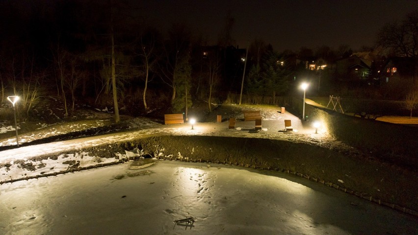 Na Stok pod Baranem w Wieliczce powstał nowy miejski park,...