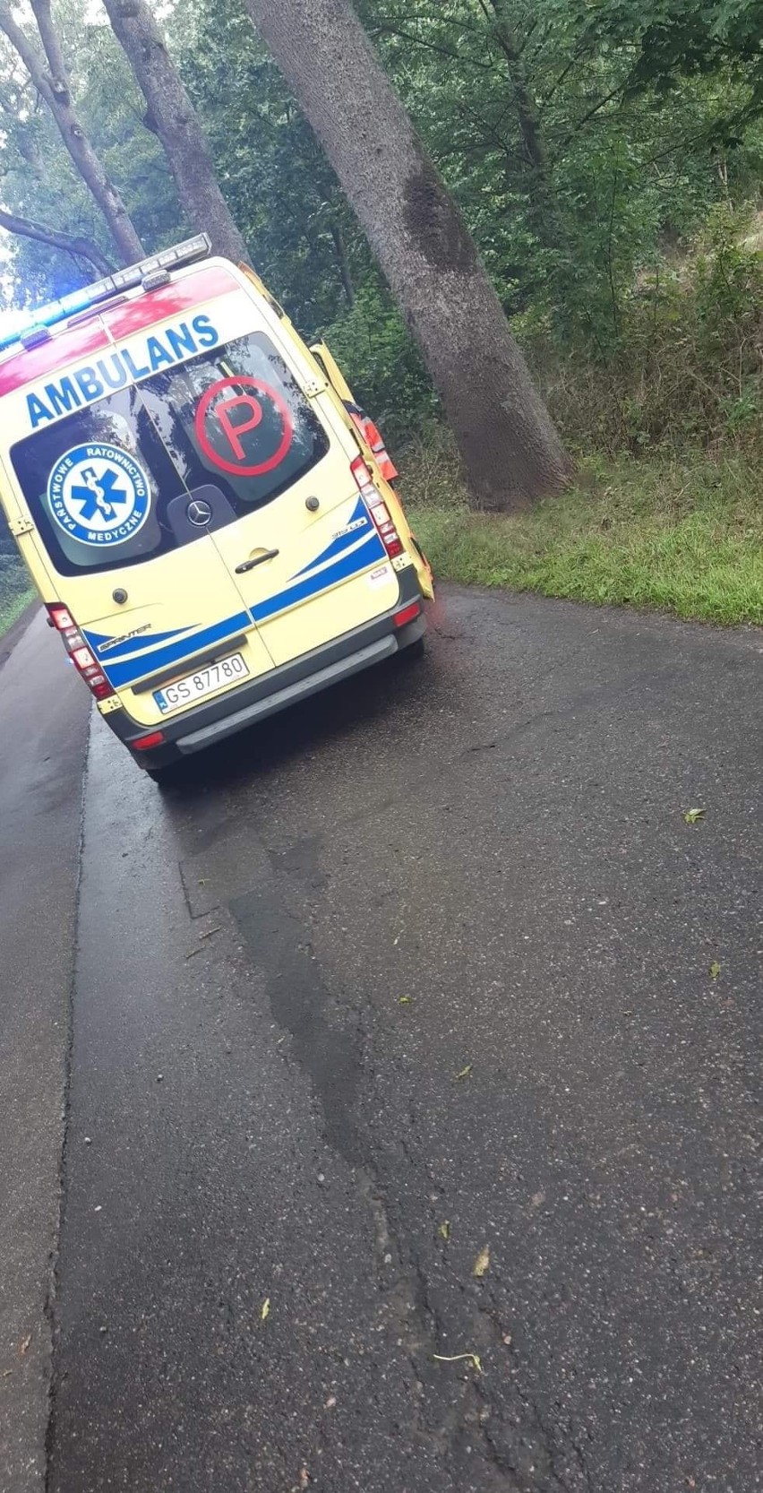Wypadek w gminie Główczyce. Kierowca uderzył w drzewo [ZDJĘCIA]