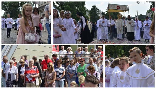 Tłumy wiernych podczas procesji Bożego Ciała w Opolu.