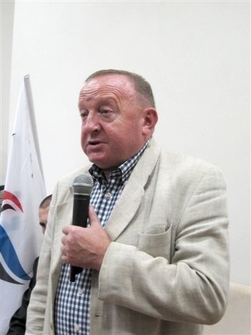 Stanisław Michalkiewicz na spotkaniu w Starachowicach