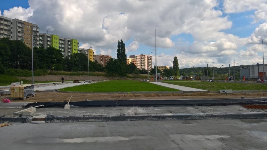 Szczecin: Budowa pętli przy Turkusowej. Zobacz, jak idą prace [zdjęcia]