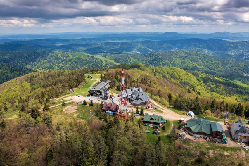 Platfoma widokowa w Krynicy - Zdroju w czasie budowy