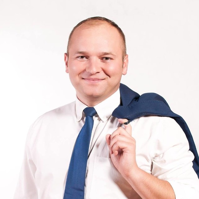 Marcin Drej jest jednym z kandydatów na burmistrza gminy Szczekociny.
